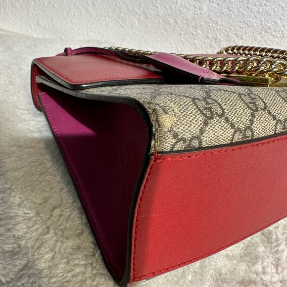 Gucci GG Logo Supreme Large Padlock Shoulder Bag - Picture 6 of 9